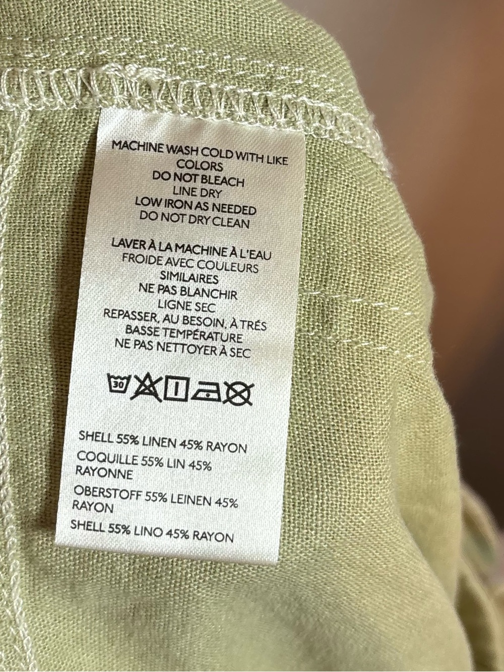 BDG Olive Five-Pocket Linen Pants Urban Outfitters Olive Green - Picture 8 of 11